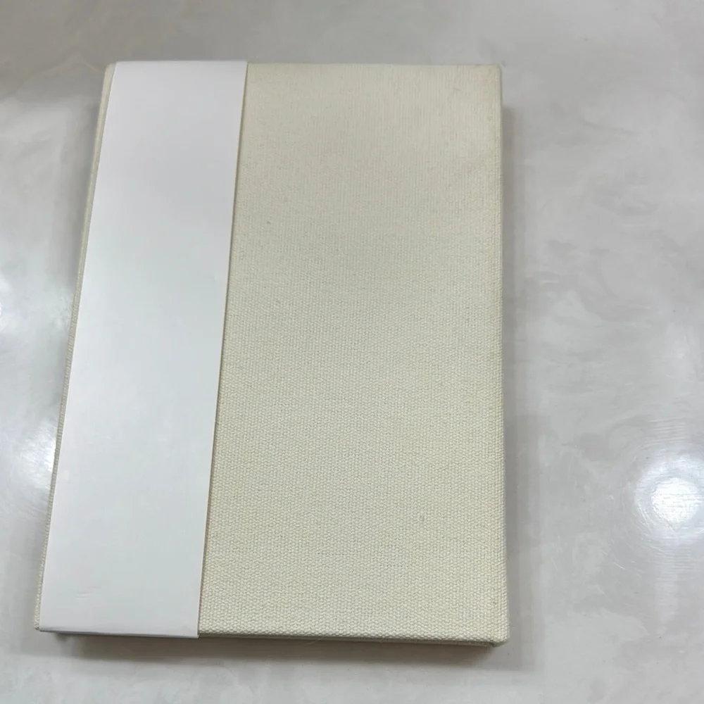 Molly & Rex Canvas Covered Lined Notebook with Crotchet Butterfly Cover